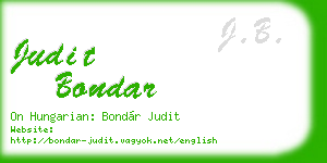 judit bondar business card